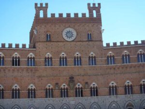 Palazzo Pubblico or town hall in Siena, Italy